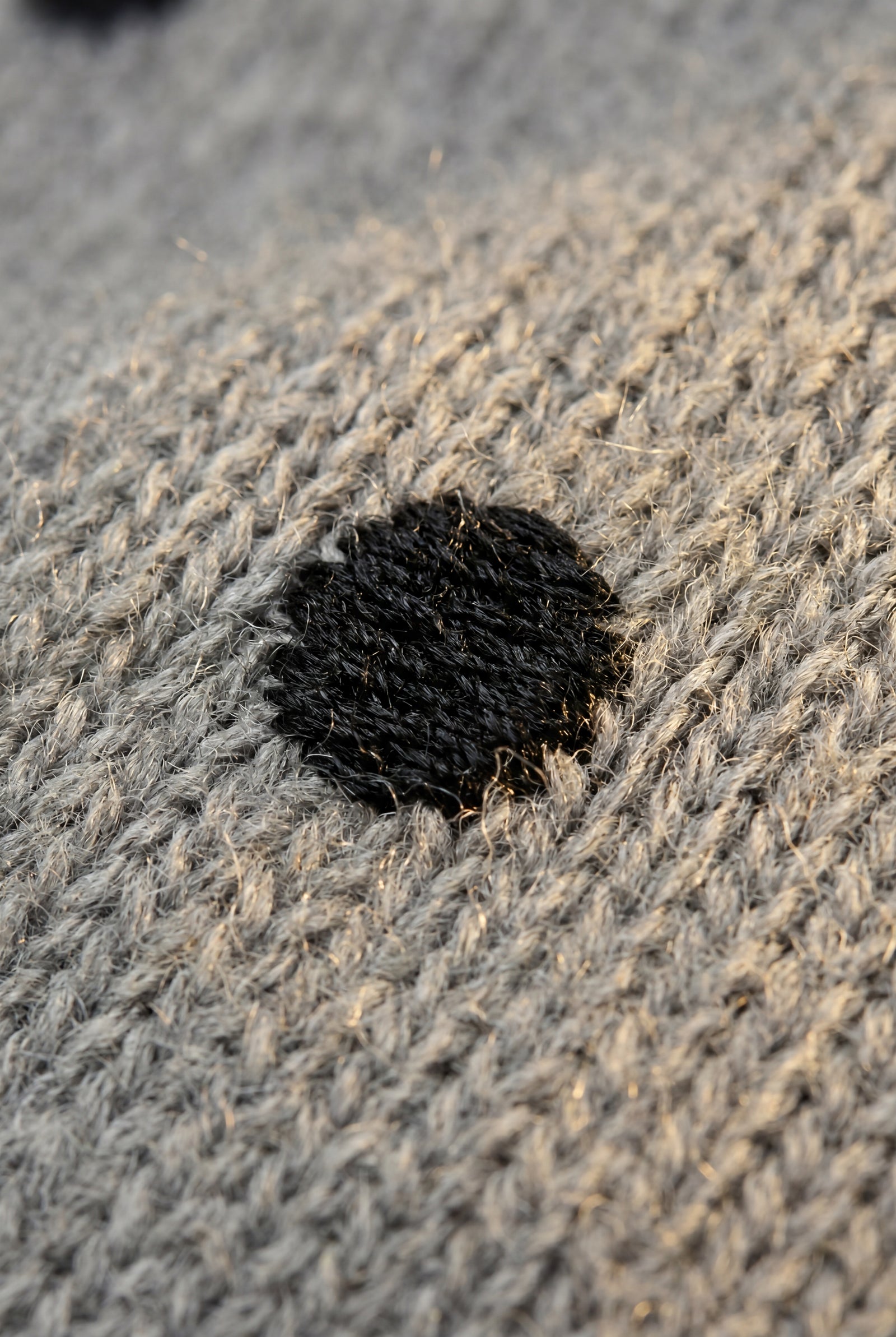 Gray Relaxed Fit Polka Dot Crewneck Sweater - Relaxed sweater - Photo 5