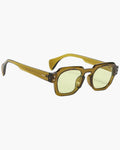 Green Chunky Angular 90s-style Square Sunglasses - Photo 6