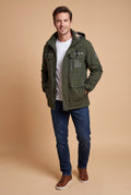 Men's Jacket Waterproof Regular Fit in Green — primary1