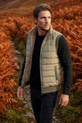 Khaki Quilted Puffer Vest with -lined Collar - Vests - Photo 9
