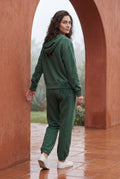 Green Relaxed Fit Hoodie and Jogger Matching Set - Casual set - Photo 12