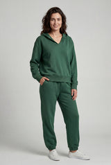Green Relaxed Fit Hoodie and Jogger Matching Set - Casual set - Photo 5