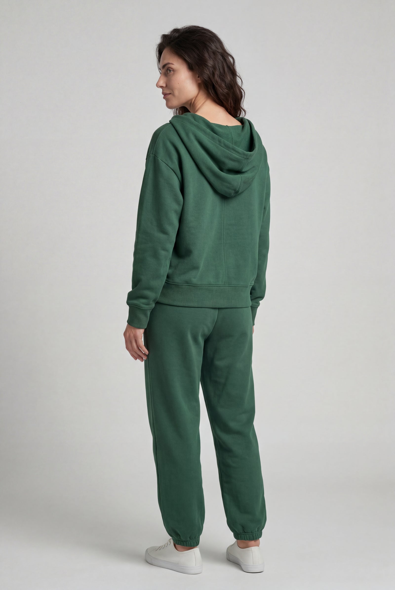 Green Relaxed Fit Hoodie and Jogger Matching Set - Casual set - Photo 8