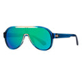 Green Thick Frame Matte Aviator Sunglasses - Photo 9