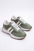 Women's Sneakers Stripe Detail in Green — primary product
