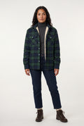 Green Women's -Lined Plaid Relaxed Shirt Jacket - Shirt jackets - Photo 18