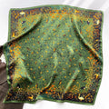 Green Women's Olive Botanical Bird Print Square Scarf - Photo 3