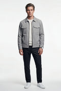 Grey Boxy Trucker Jacket with Classic Collar - Casual jackets - Photo 5
