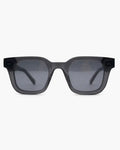 Grey Chunky Square Bold Frame Sunglasses with Wide Temples - Photo 6