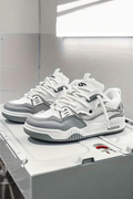 Grey Colorblock Chunky Sole Athletic Sneakers - Sports shoes - Photo 5