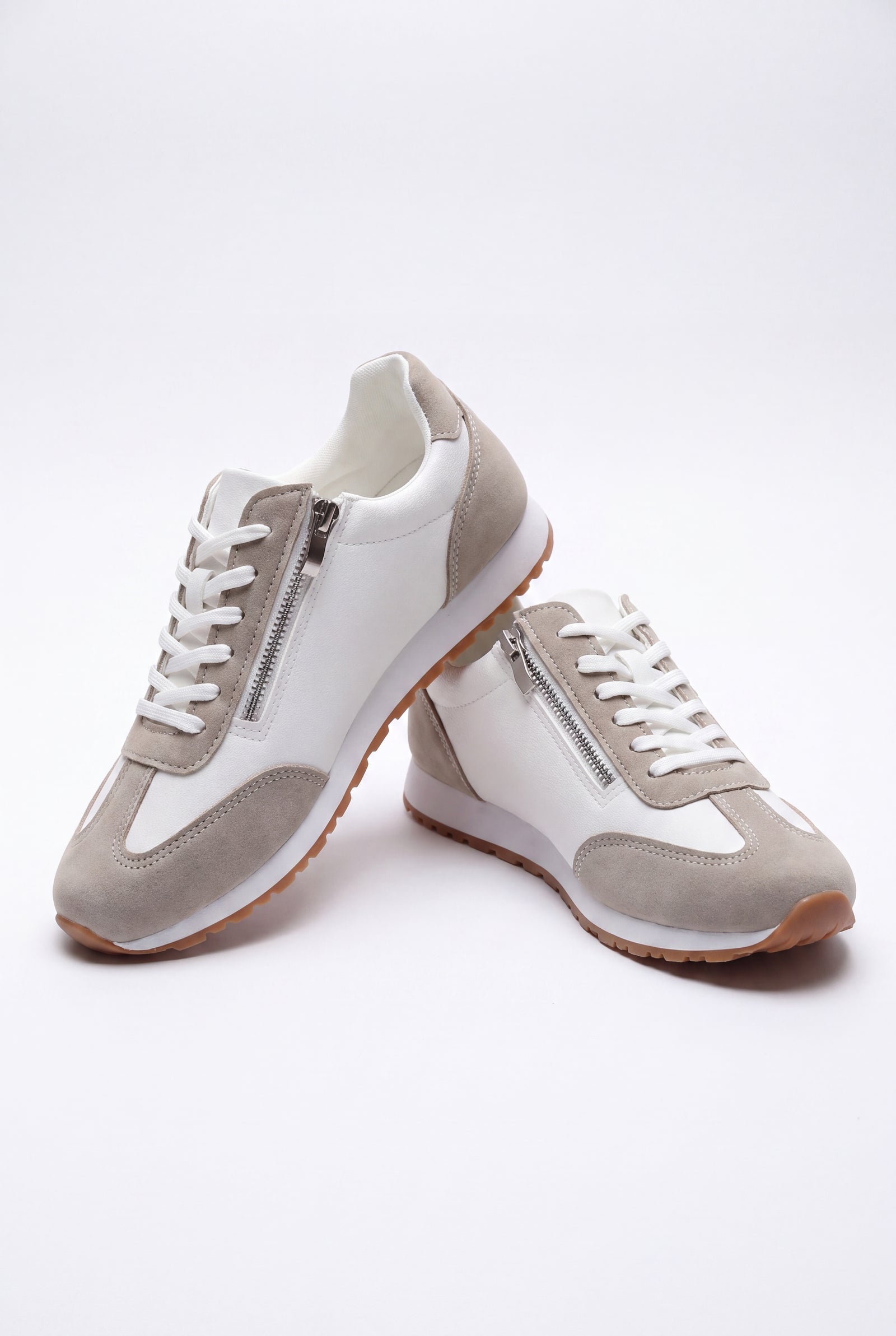 Women's Sneakers Slip-On Beige in Grey — primary product