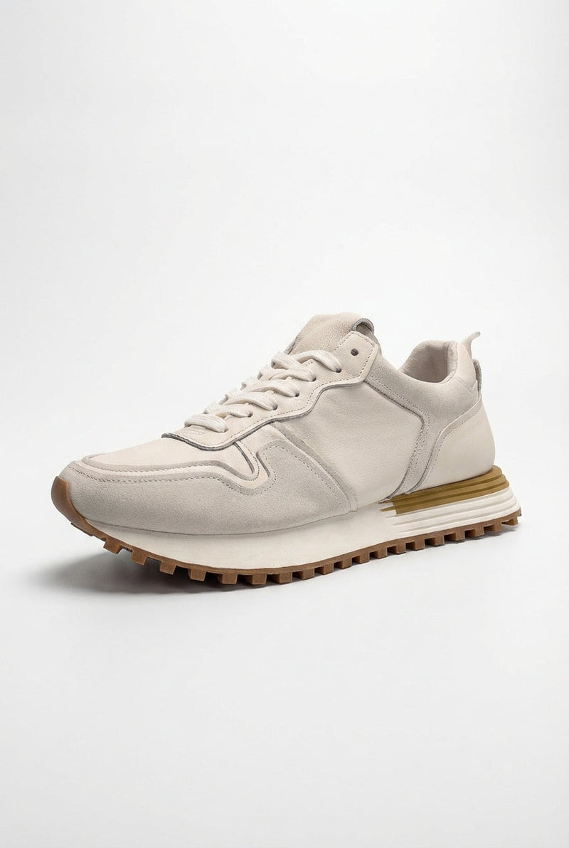 Ivory Ivory Retro-inspired Low Top Sneakers with Chunky Sole - Photo 1