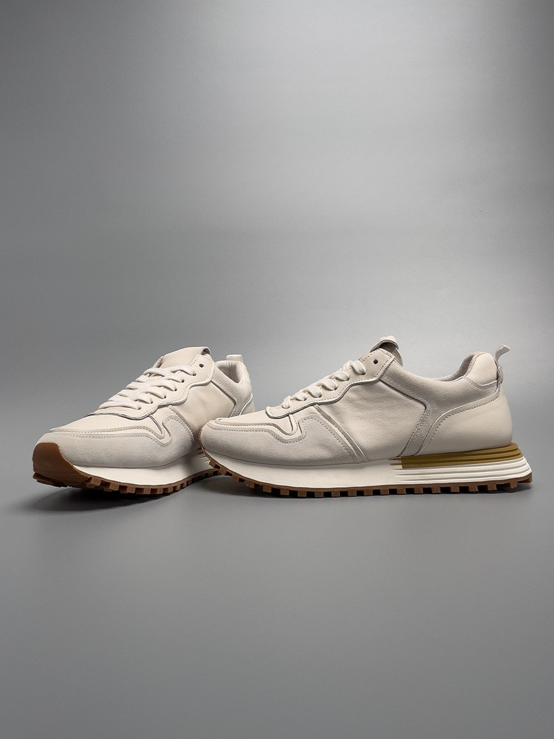 Ivory Ivory Retro-inspired Low Top Sneakers with Chunky Sole - Photo 4