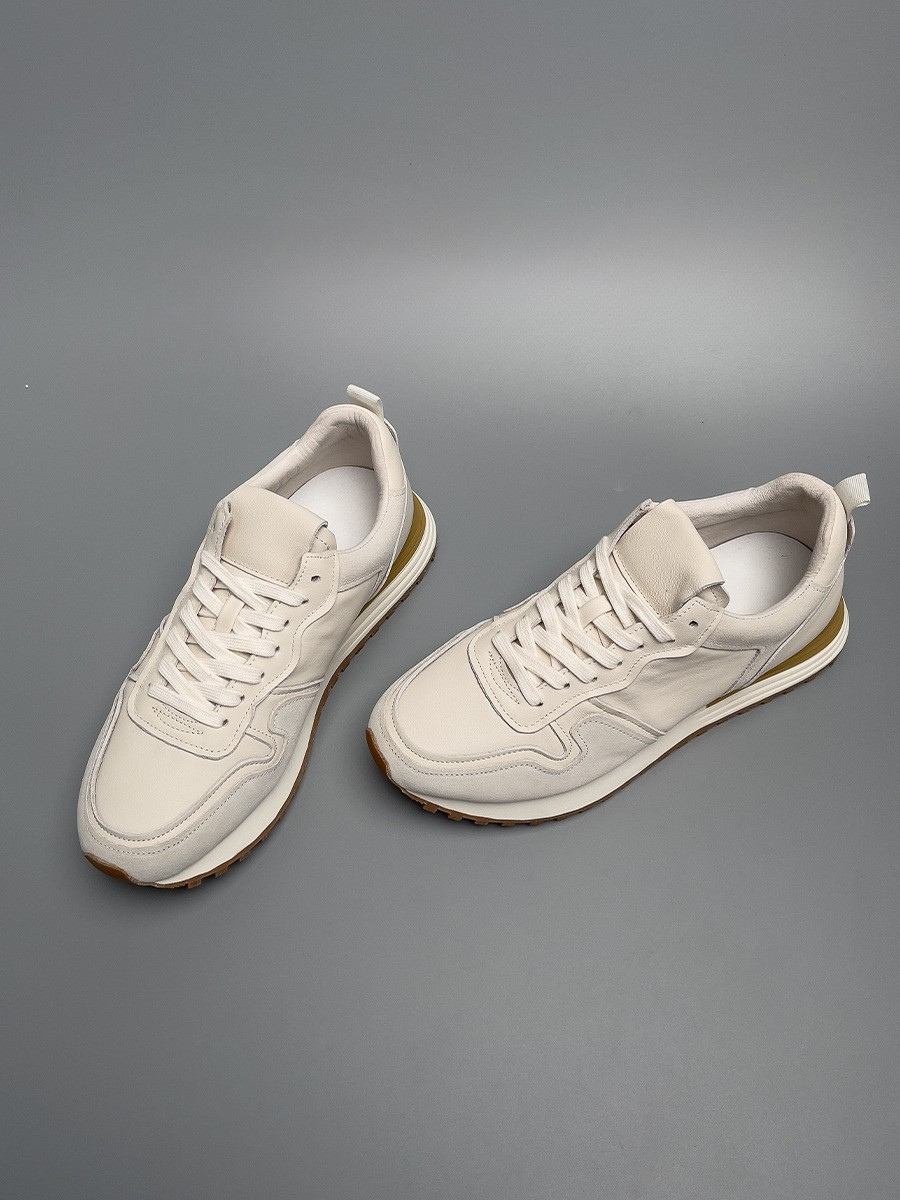 Ivory Ivory Retro-inspired Low Top Sneakers with Chunky Sole - Photo 9