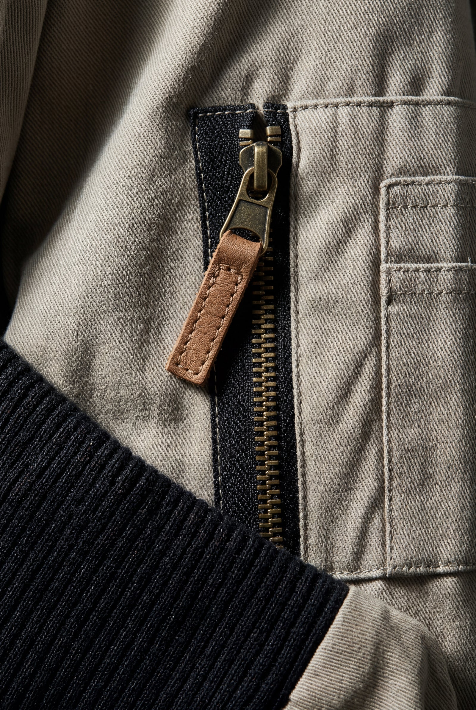 Khaki Contrast Lined Hooded Bomber Jacket - Bomber jackets - Photo 4