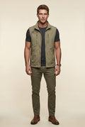 Khaki Lightweight Multi-pocket Utility Cargo Vest - Cargo vests - Photo 1