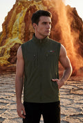 Green Lightweight Multi-pocket Utility Cargo Vest - Cargo vests - Photo 23