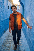 Burnt Orange Lightweight Multi-pocket Utility Cargo Vest - Cargo vests - Photo 8
