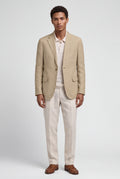 Khaki Lightweight Tailored Single-breasted Casual Blazer - Casual blazers - Photo 1