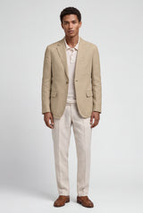 Khaki Lightweight Tailored Single-breasted Casual Blazer - Casual blazers - Photo 1