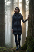 Black Longline Quilted Hooded Bodywarmer Vest with Full Zip - Bodywarmer vests - Photo 14