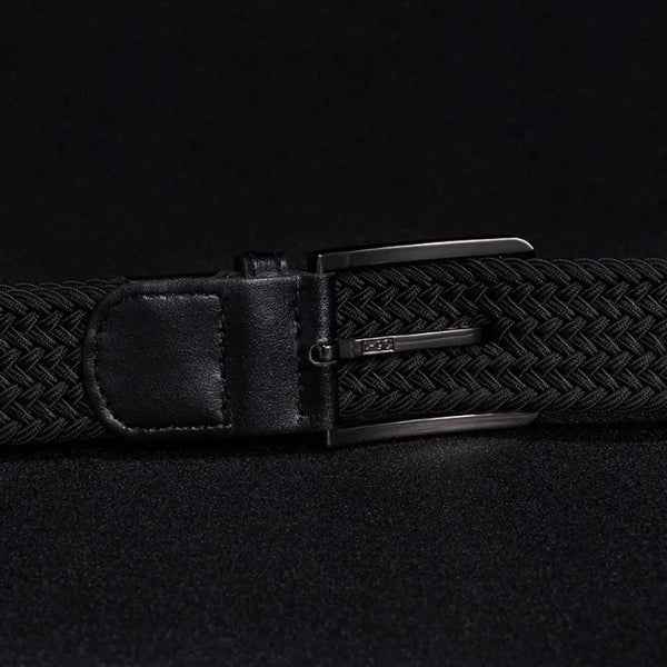 Men's Braided Stretch Belt with Trim and Buckle - Belts - Photo 8