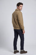 Khaki Men's Faux Collar Classic Bomber Jacket - Casual jacket - Photo 19