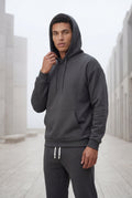 Dark Gray Men's Relaxed Pullover Hoodie and Jogger Set - Hoodie jogger set - Photo 10
