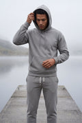 Light Gray Men's Relaxed Pullover Hoodie and Jogger Set - Hoodie jogger set - Photo 21