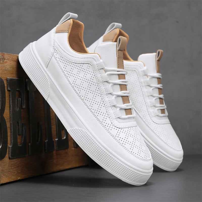 Perforated Minimalist Low-top Sneakers - Photo 2