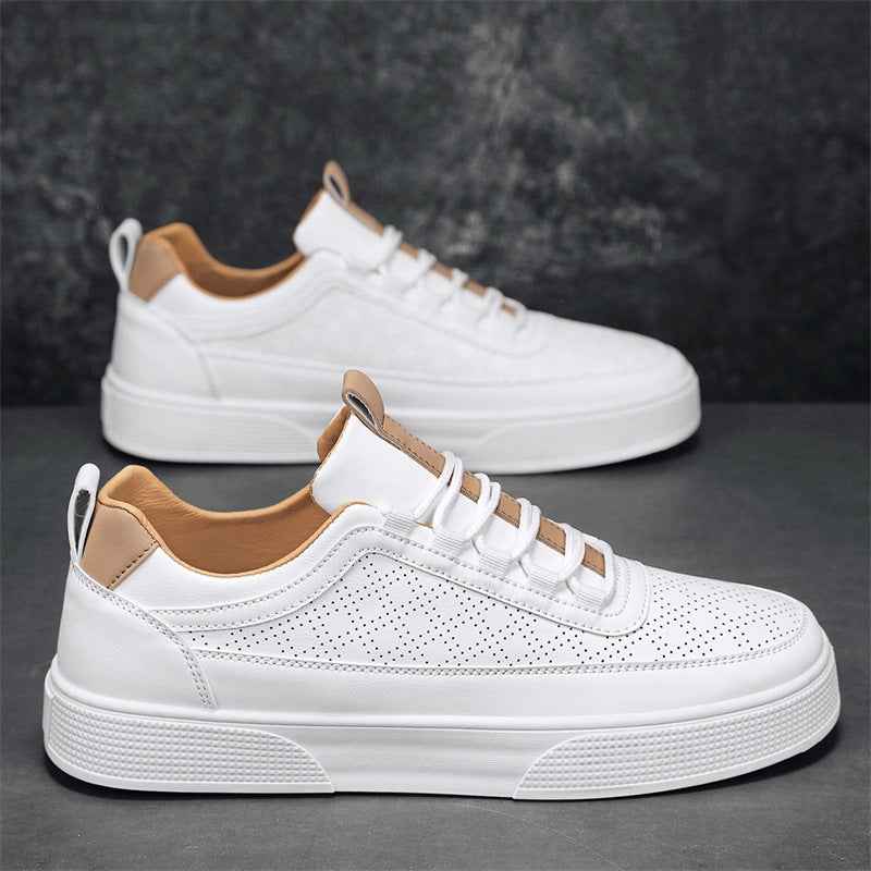 Perforated Minimalist Low-top Sneakers - Photo 6