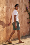 Gray Relaxed Fit Drawstring Above Knee Shorts - Relaxed fit shorts - Photo 8
