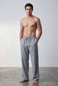 Gray Relaxed Straight-leg Drawstring Trousers - Relaxed fit trousers - Photo 10
