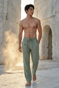 Olive Relaxed Straight-leg Drawstring Trousers - Relaxed fit trousers - Photo 12