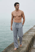 Gray Relaxed Straight-leg Drawstring Trousers - Relaxed fit trousers - Photo 13
