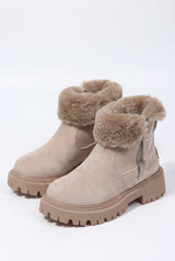 Women's Winter Boots Elegant in Khaki — primary product shot