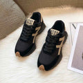 Women's Retro-Panel Chunky Sole Low-Top Sneakers - Photo 5