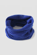 Cashmere Neck Gaiter in Klein Blue — studio front