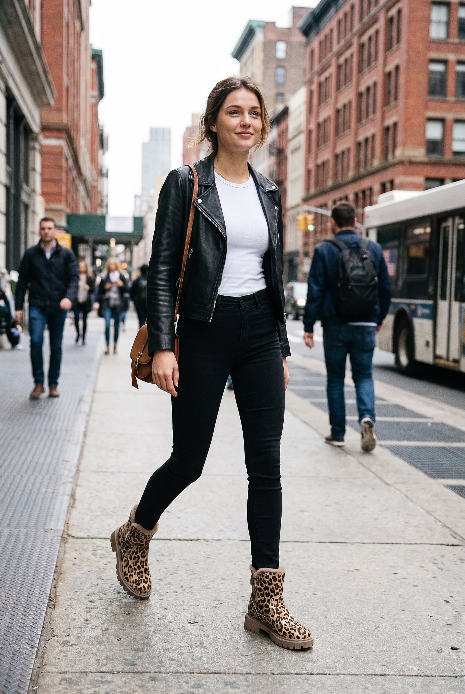 Women's Boots Leopard Print in Leopard — lifestyle1