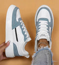Chunky Sole Colorblock Low-top Lace-up Sneakers - Slip-on sneakers - Photo 4