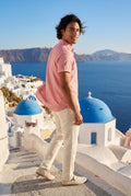 Pink Classic Collar Short Sleeve Relaxed Fit Shirt - Casual shirts - Photo 8