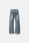 Denim Bootcut Jeans in Light Blue — detail