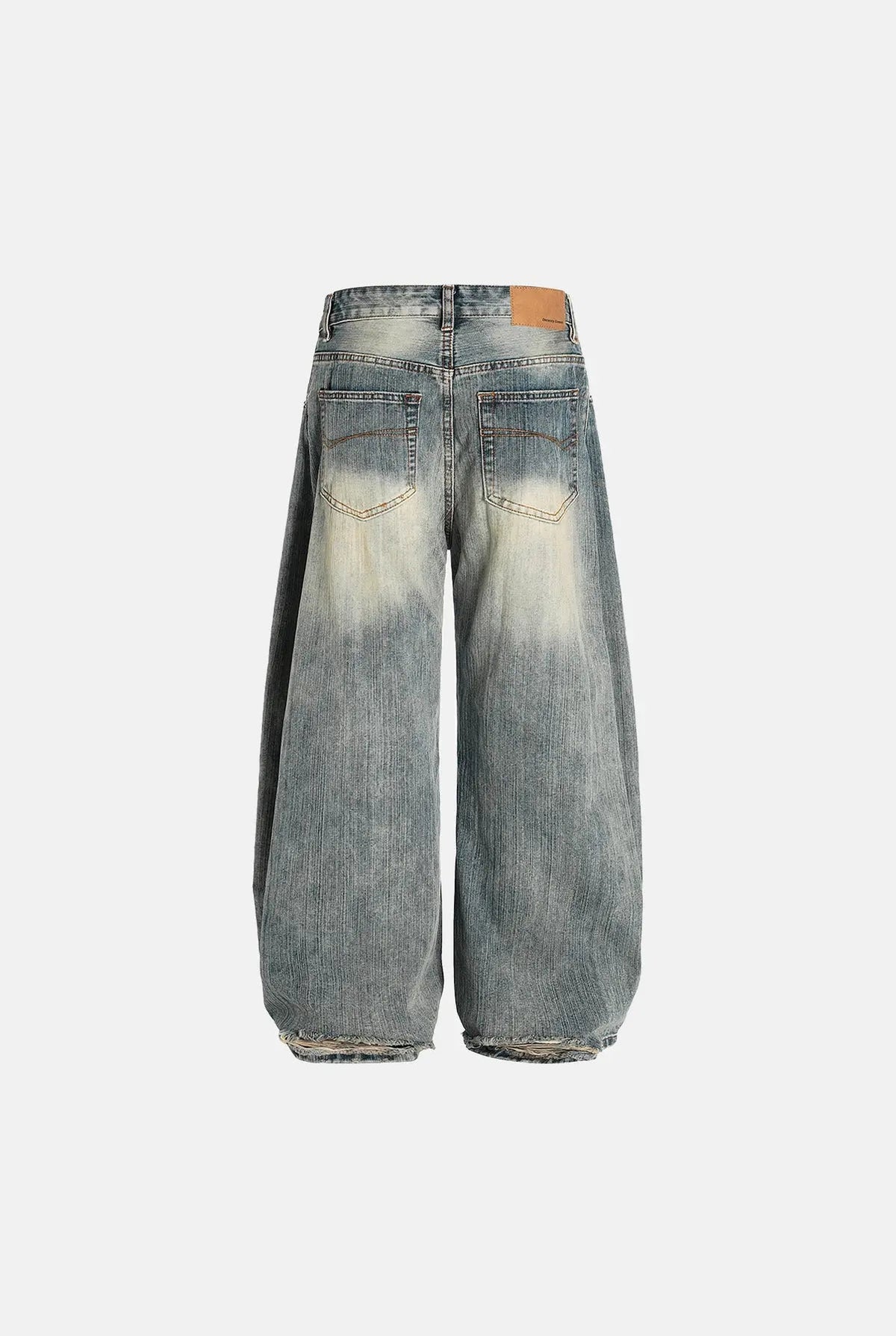 Denim Bootcut Jeans in Light Blue — back