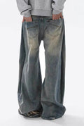 Denim Bootcut Jeans in Light Blue — side