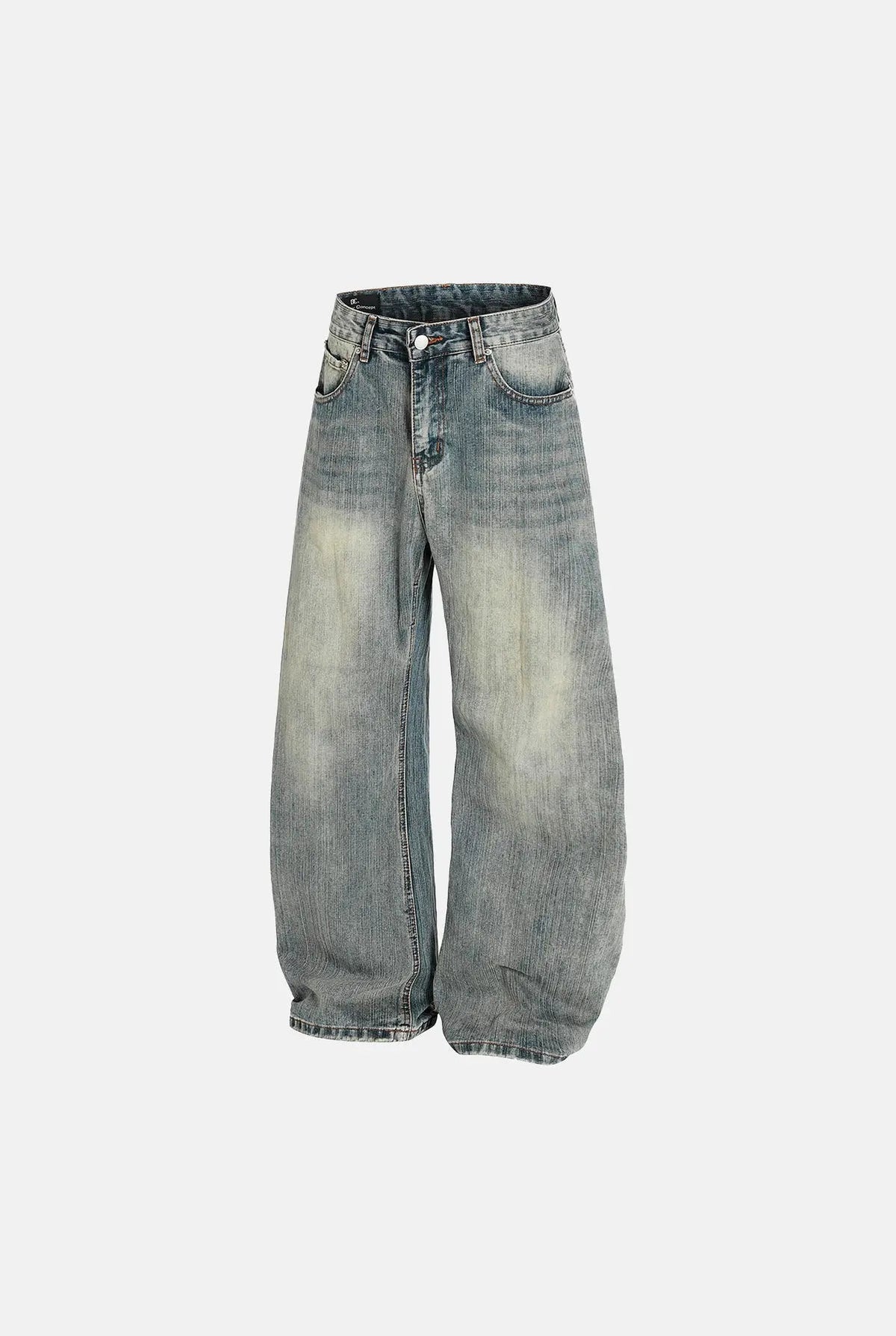Denim Bootcut Jeans in Light Blue — back