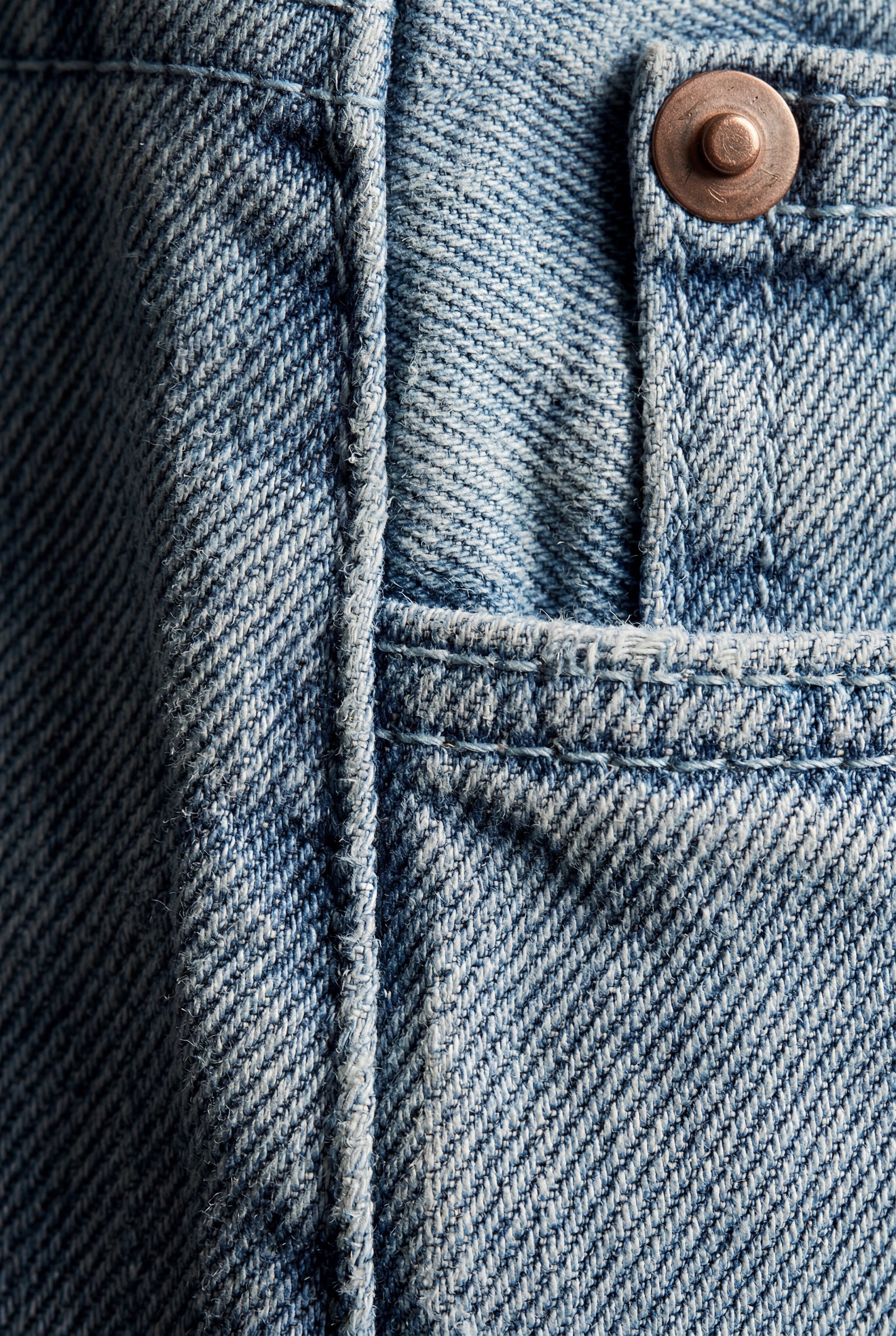 Light Blue High-waisted Wide Leg Full-length Jeans - Wide leg jeans - Photo 5