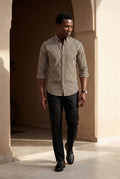Black Tailored Vertical Stripe Button-down Dress Shirt - Dress Shirts - Photo 9