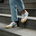 Women's Retro Low-Top Slip-On Sneakers with Color-Block Panels - Slip-on shoes - Photo 3