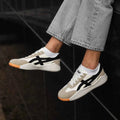 Women's Retro Low-Top Slip-On Sneakers with Color-Block Panels - Slip-on shoes - Photo 7