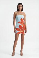 Light Blue Women's Summer Mini Dress - Photo 1